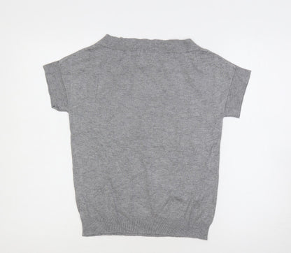 Womens UK Size 12 Marks and Spencer Grey Pullover Jumper