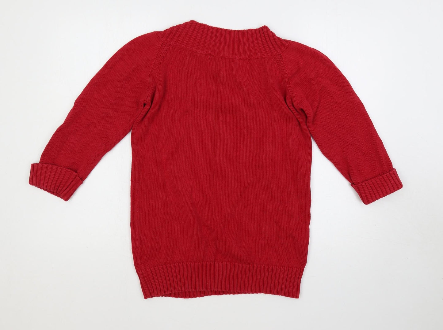 Womens UK Size S EWM Red Pullover Jumper