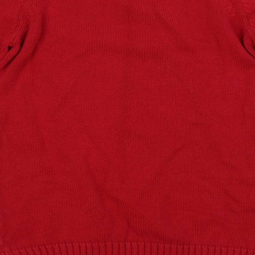 Womens UK Size S EWM Red Pullover Jumper