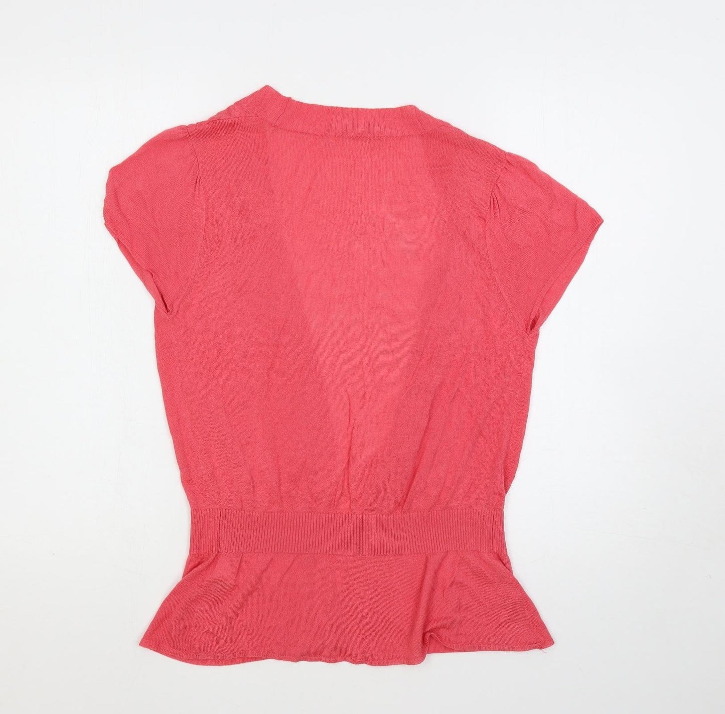 Womens UK Size 10 Marks and Spencer Pink Cardigan Jumper
