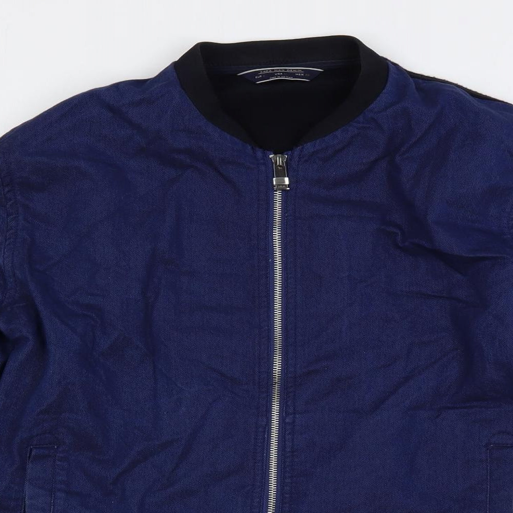 Zara Mens Blue Jacket Size L Zip