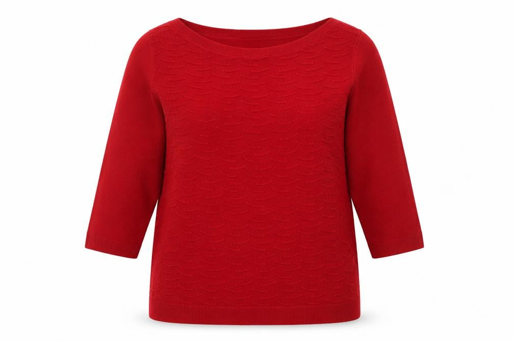 Womens UK Size 14 Love Knitwear Red Pullover Jumper