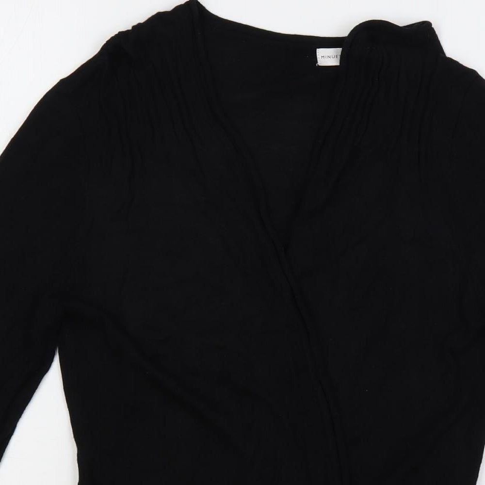 Womens UK Size L Minuet Black Cardigan Jumper