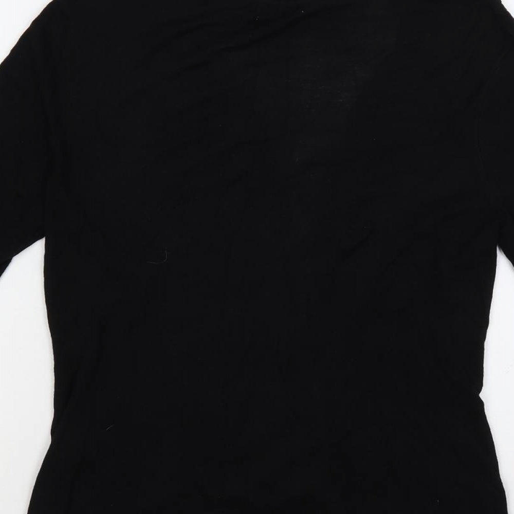 Womens UK Size L Minuet Black Cardigan Jumper