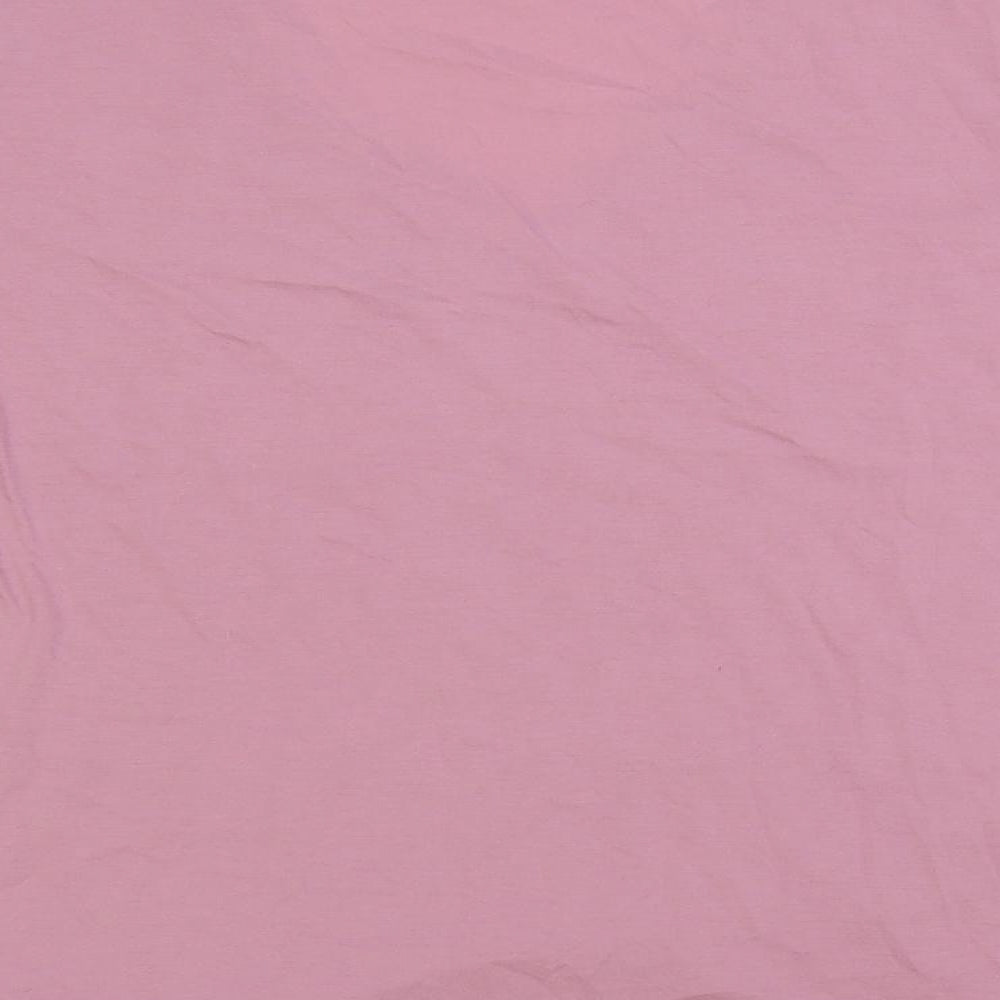 Bonmarché Womens Purple Polyester Basic Blouse Size 16 V-Neck