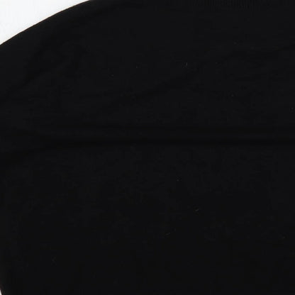 Marks and Spencer Womens Black V-Neck Acrylic Pullover Jumper Size M