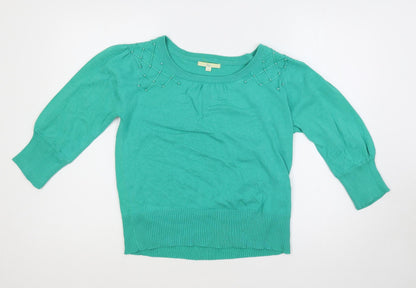 Womens UK Size M Klass Green Pullover Jumper
