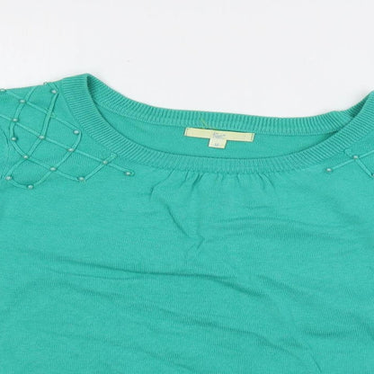 Womens UK Size M Klass Green Pullover Jumper