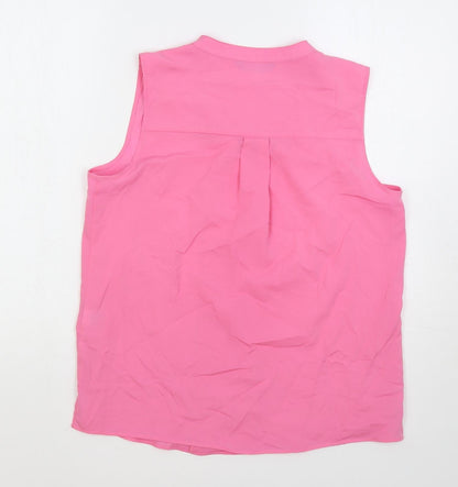 Womens UK Size 12 Marks and Spencer Pink Basic Blouse
