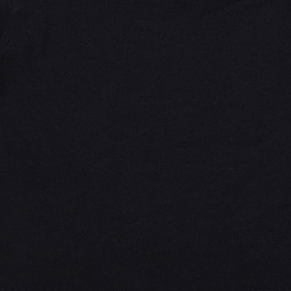 Anthology Womens Blue Crew Neck Acrylic Pullover Jumper Size 16