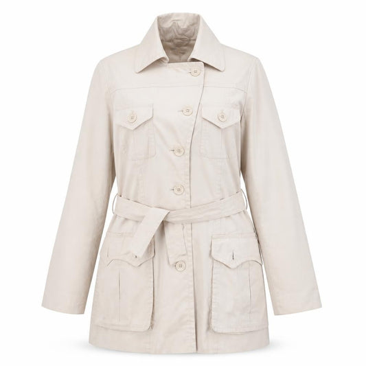Womens UK Size 14 H&M Beige Trench Coat