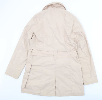 Womens UK Size 14 H&M Beige Trench Coat