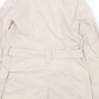 Womens UK Size 14 H&M Beige Trench Coat