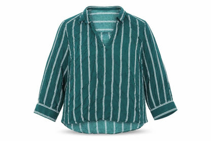 Womens UK Size 12 Divided Green Basic Blouse