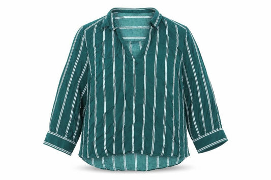 Womens UK Size 12 Divided Green Basic Blouse