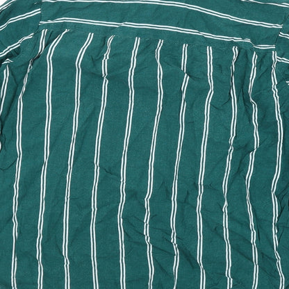 Womens UK Size 12 Divided Green Basic Blouse