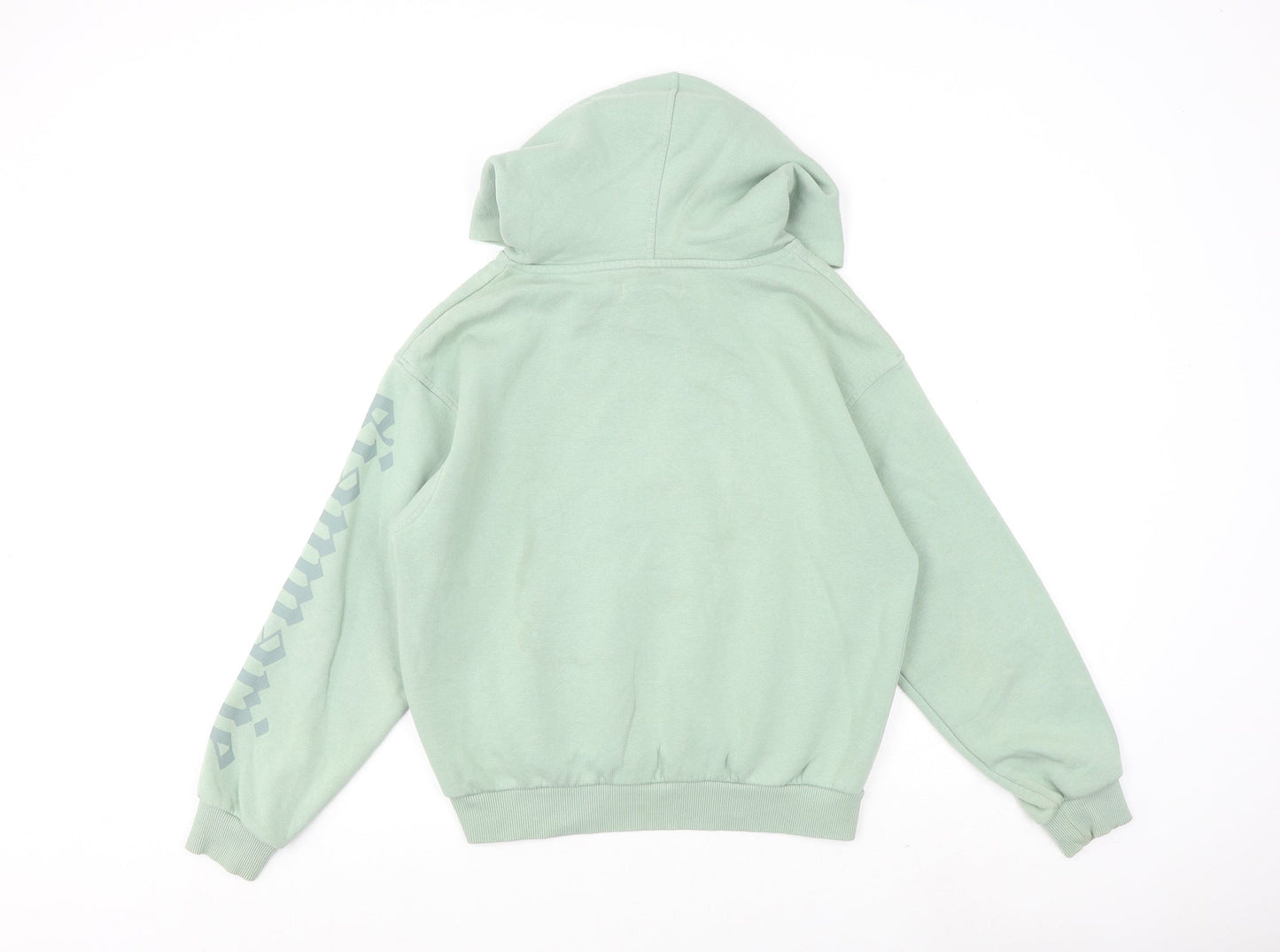 Sian Marie Womens Green Cotton Pullover Hoodie Size XS Pullover