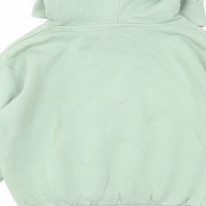 Sian Marie Womens Green Cotton Pullover Hoodie Size XS Pullover