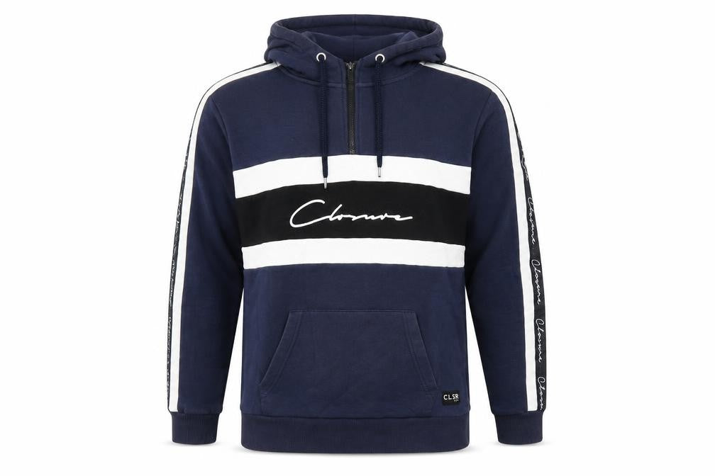 Mens UK Size M Closure Blue Pullover Hoodie