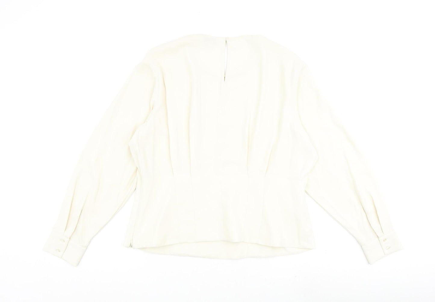 Womens UK Size 18 Marks and Spencer Ivory Basic Blouse