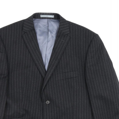 Mens UK Size 42 Karl Jackson Regular Black Suit Jacket