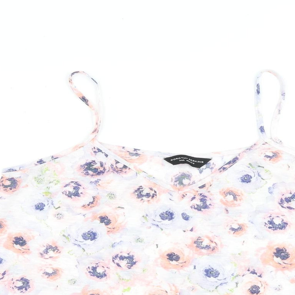 Womens UK Size 14 Dorothy Perkins Multicoloured Camisole Tank