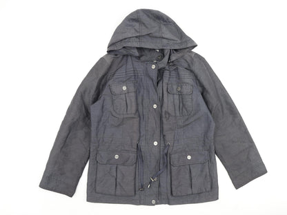 Womens UK Size 14 Per Una Grey Rain Coat