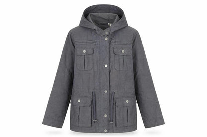 Womens UK Size 14 Per Una Grey Rain Coat
