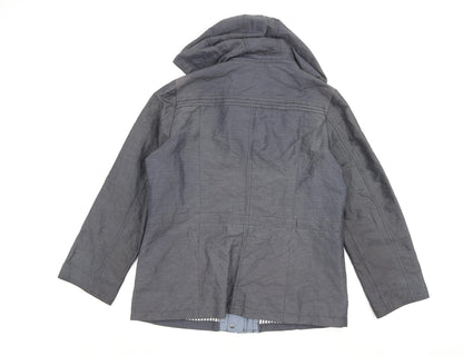 Womens UK Size 14 Per Una Grey Rain Coat