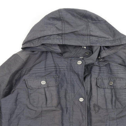 Womens UK Size 14 Per Una Grey Rain Coat