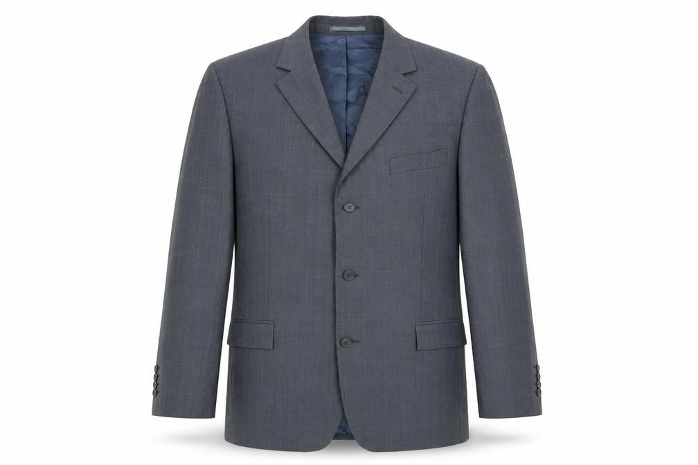 Mens UK Size 42 Blazer Regular Blue Suit Jacket
