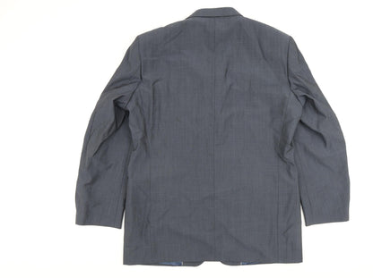 Mens UK Size 42 Blazer Regular Blue Suit Jacket
