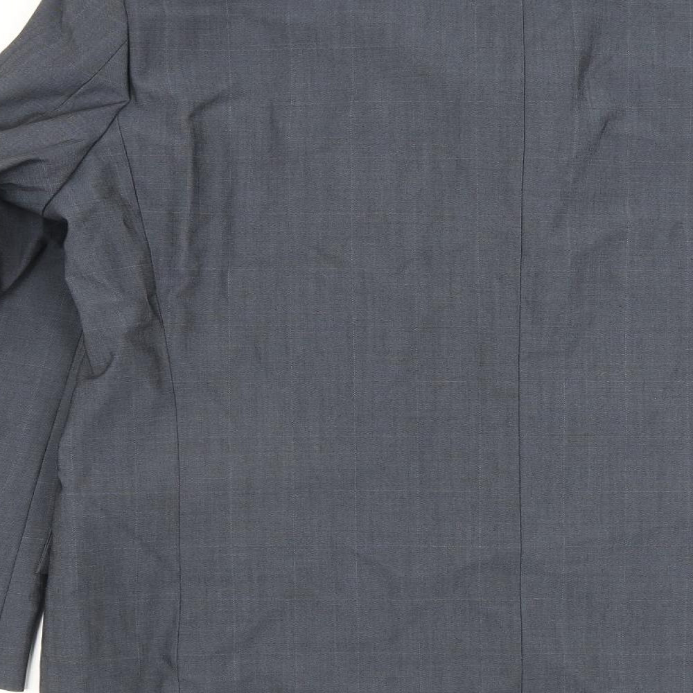 Mens UK Size 42 Blazer Regular Blue Suit Jacket