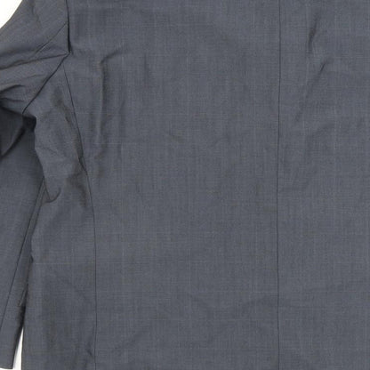Mens UK Size 42 Blazer Regular Blue Suit Jacket