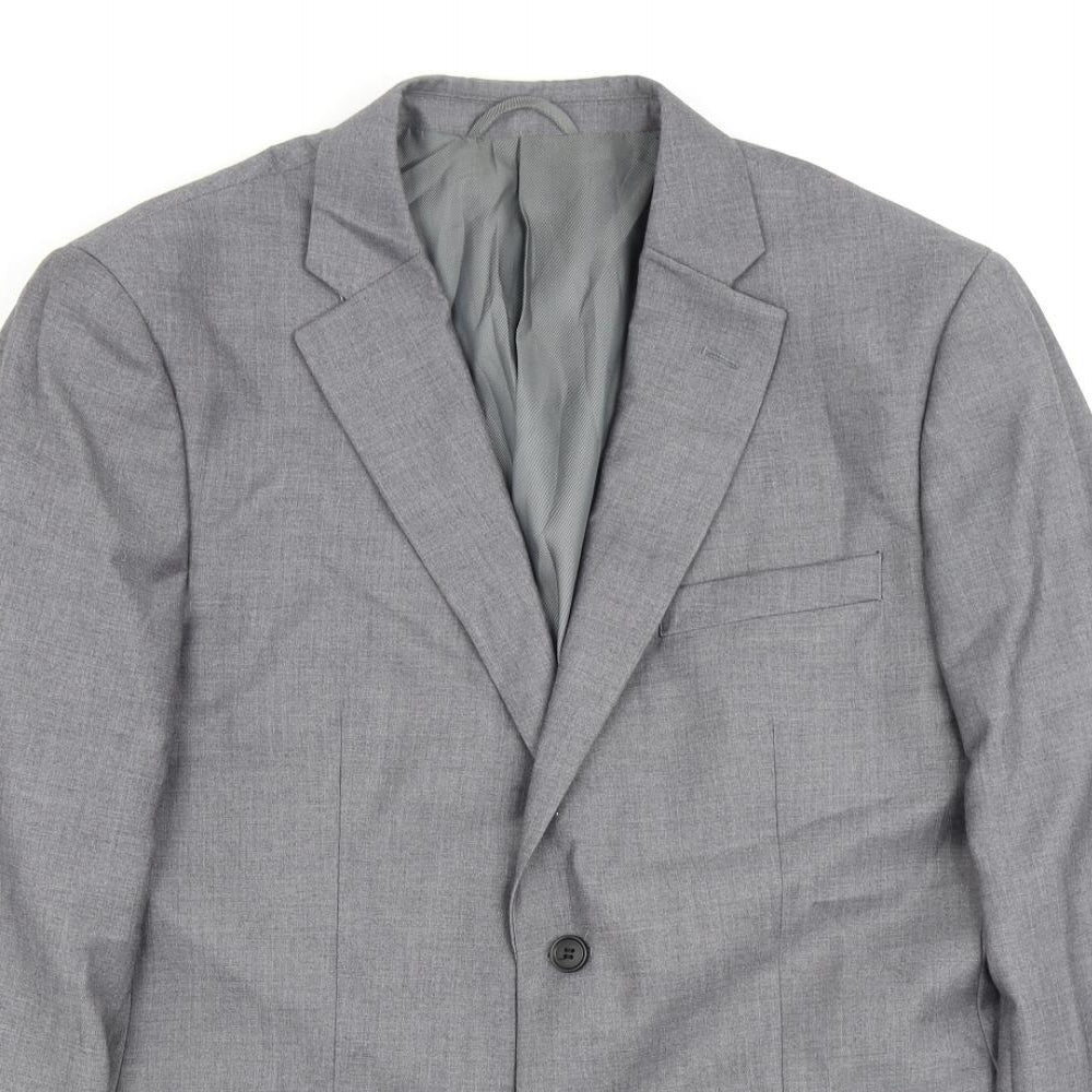 Mens UK Size 42 Jack Reid Regular Grey Suit Jacket
