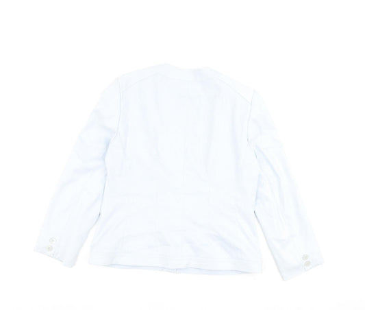 Country Casuals Womens Blue Jacket Size 12 Zip