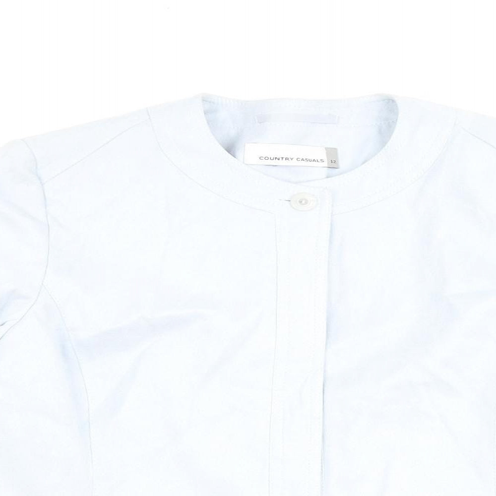 Country Casuals Womens Blue Jacket Size 12 Zip