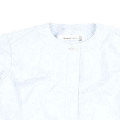 Country Casuals Womens Blue Jacket Size 12 Zip