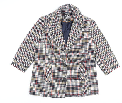 Womens UK Size 18 Debenhams Multicoloured Overcoat