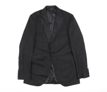 Mens UK Size 38 Marks and Spencer Regular Black Suit Jacket