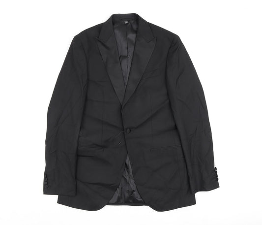 Mens UK Size 38 Marks and Spencer Regular Black Suit Jacket