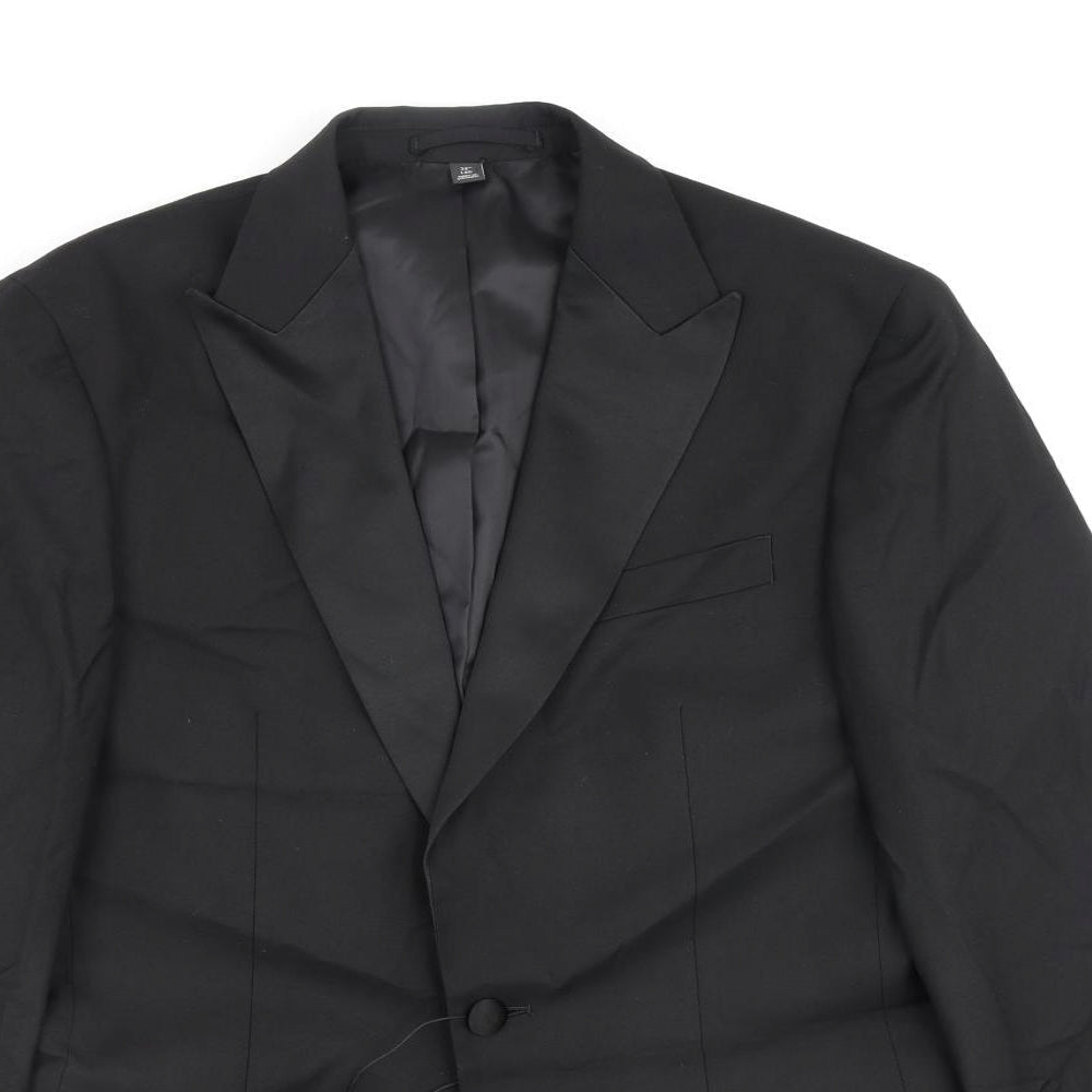 Mens UK Size 38 Marks and Spencer Regular Black Suit Jacket