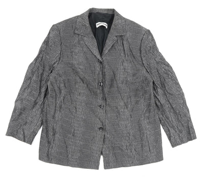 Gerry Weber Womens Grey Jacket Blazer Size 18 Button