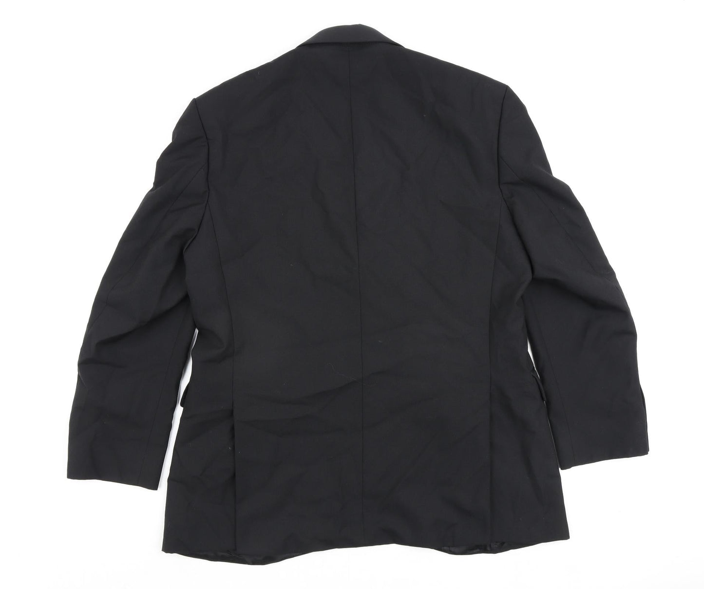 Drescott Mens Black Polyester Jacket Blazer Size 42 Regular