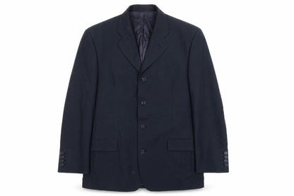 Simon Bermin Mens Blue Wool Jacket Blazer Size 40 Regular