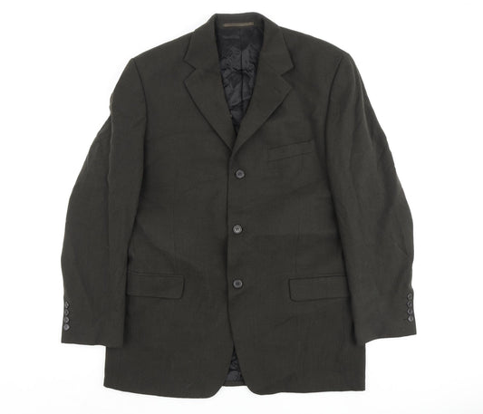 Mens UK Size 44 Hugo James Regular Green Suit Jacket
