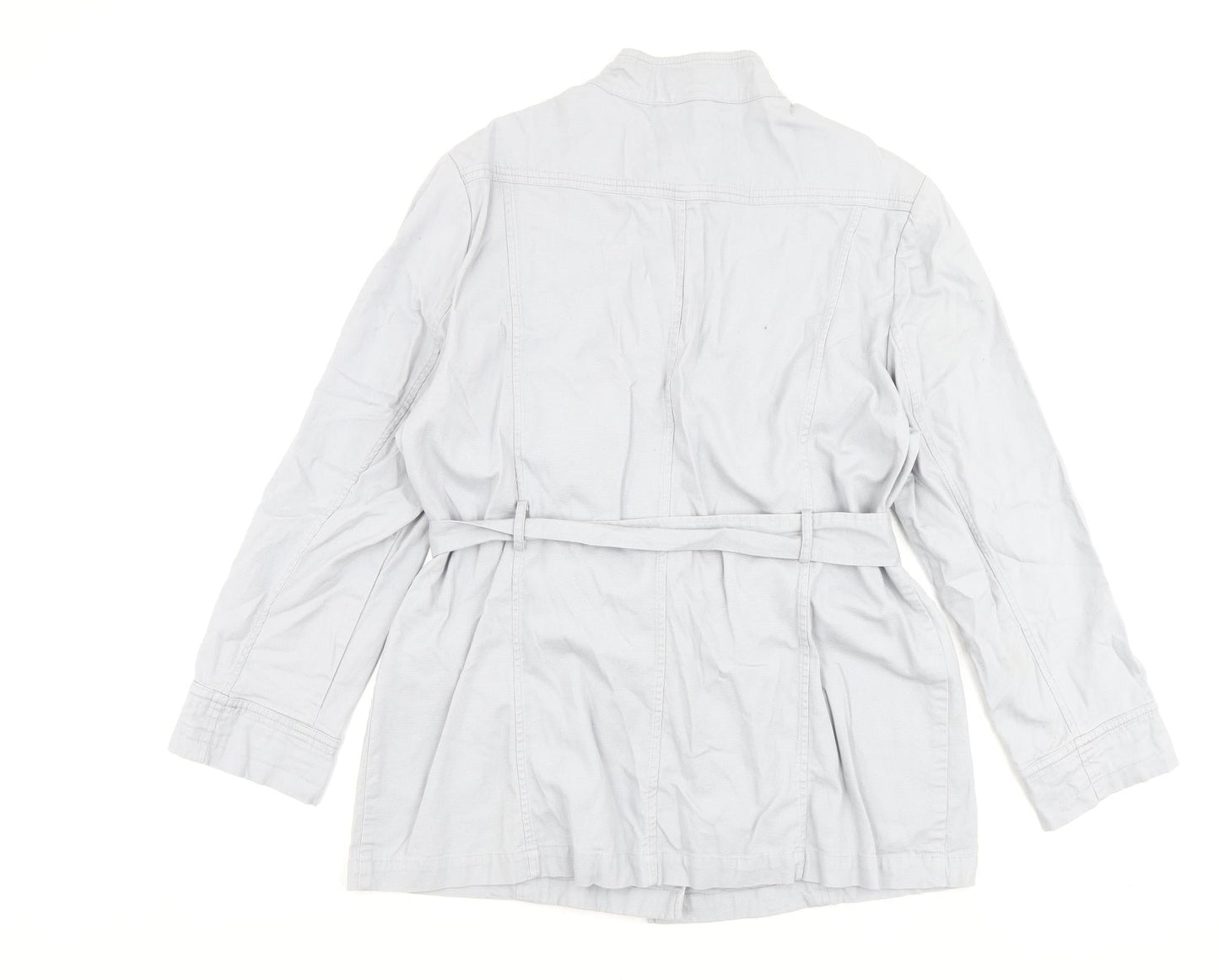 Klass Womens Grey Jacket Coat Size L Button