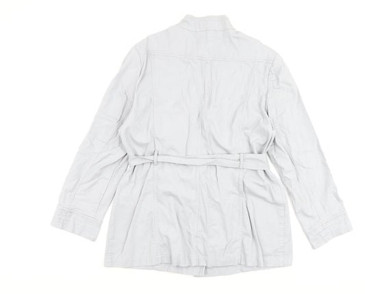Klass Womens Grey Jacket Coat Size L Button