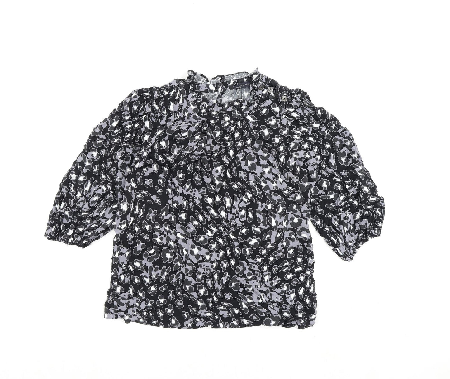 Womens UK Size 6 Marks and Spencer Black Basic Blouse