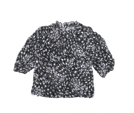Womens UK Size 6 Marks and Spencer Black Basic Blouse